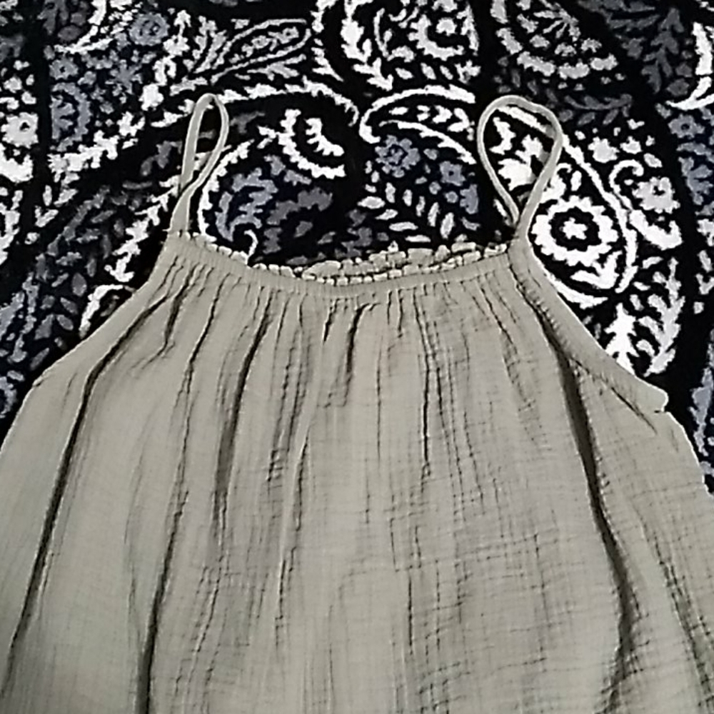 Sage green loose tank